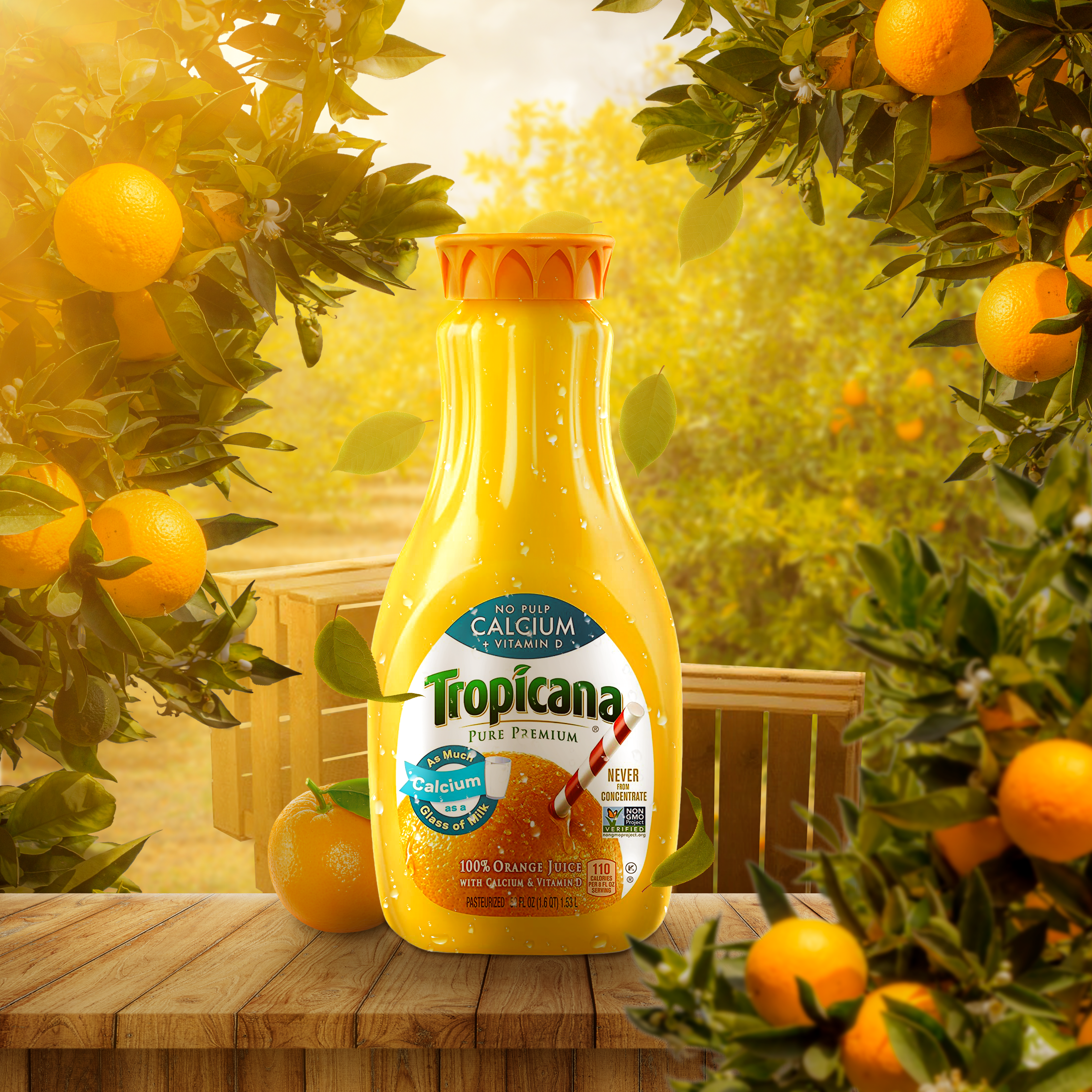 Fabricated promotional advertisement crafted for Tropicana. 2023